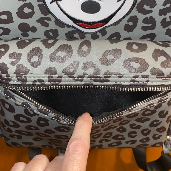 Mickey Leopard Print Backpack - Picture 3 of 11